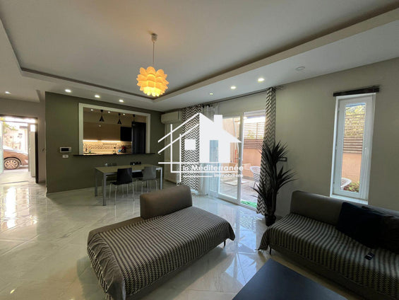 A louer s+3 meublé RDC à cité Ettabek