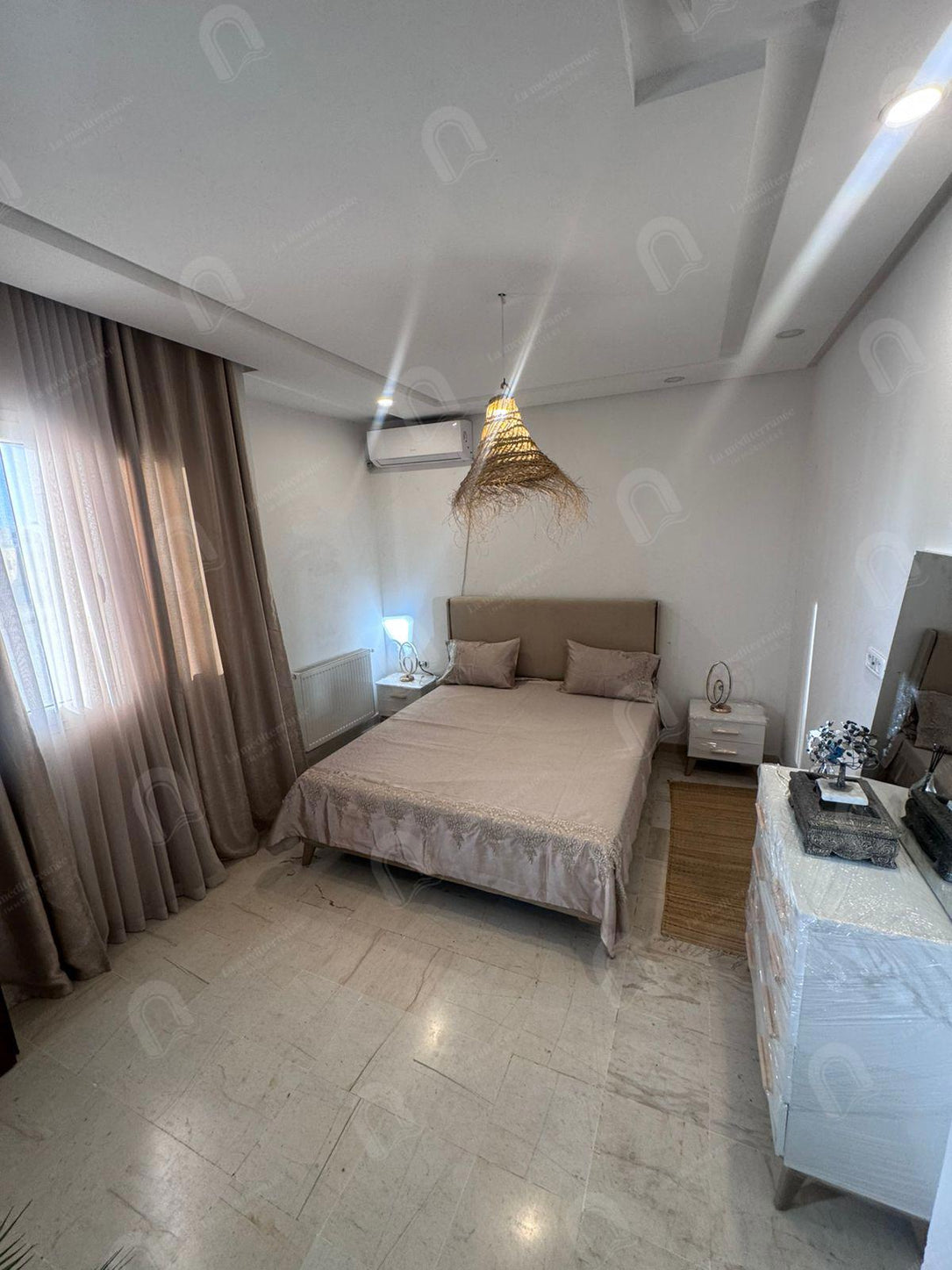 A louer un appartement S+3 hst meublé à denden