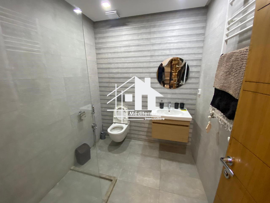 Un appartement S+1 meublé à louer au jardins de Carthage