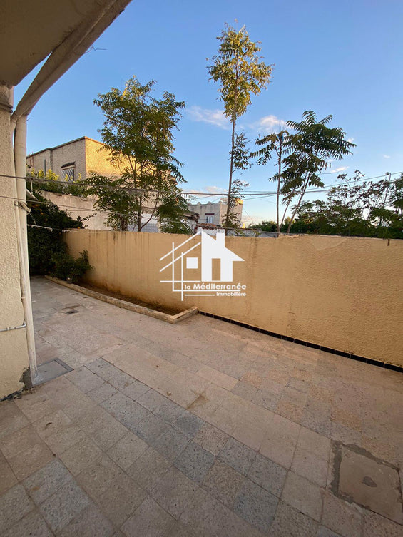 a louer rez de chaussée s+3 au bardo