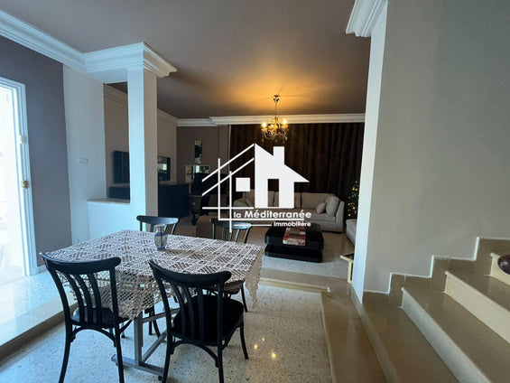 A louer !s+2 meublé à gammarth