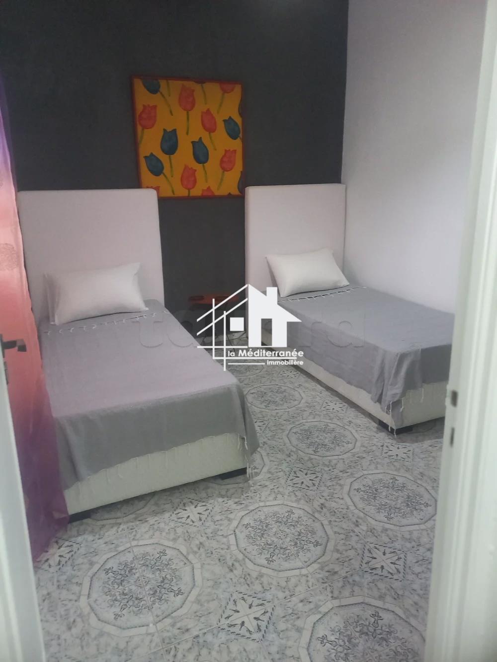 Appartement RDC s+2 meublée  à Ezzahra