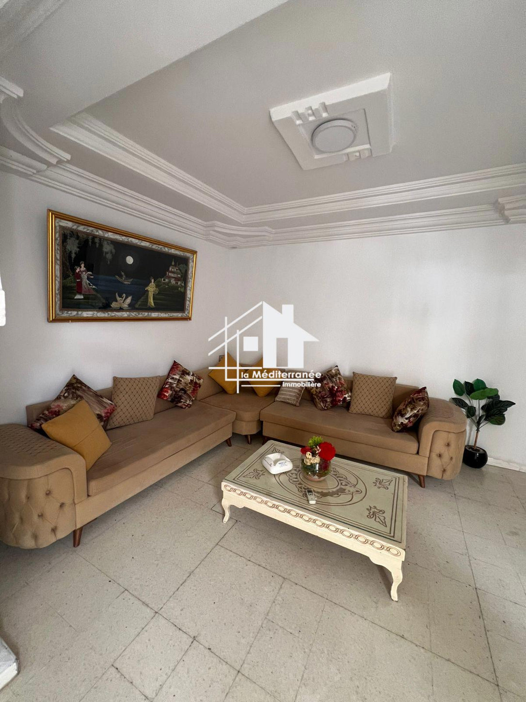 A louer étage de villa S+2 meublé au Bardo