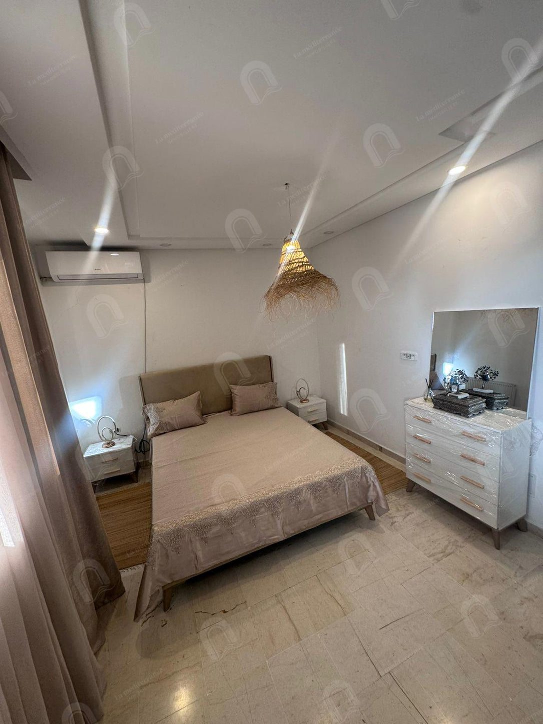 A louer un appartement S+3 hst meublé à denden