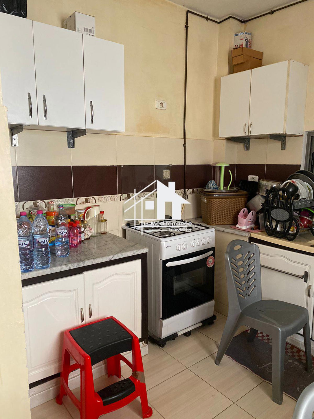 A louer étage de villa S+3 au bardo