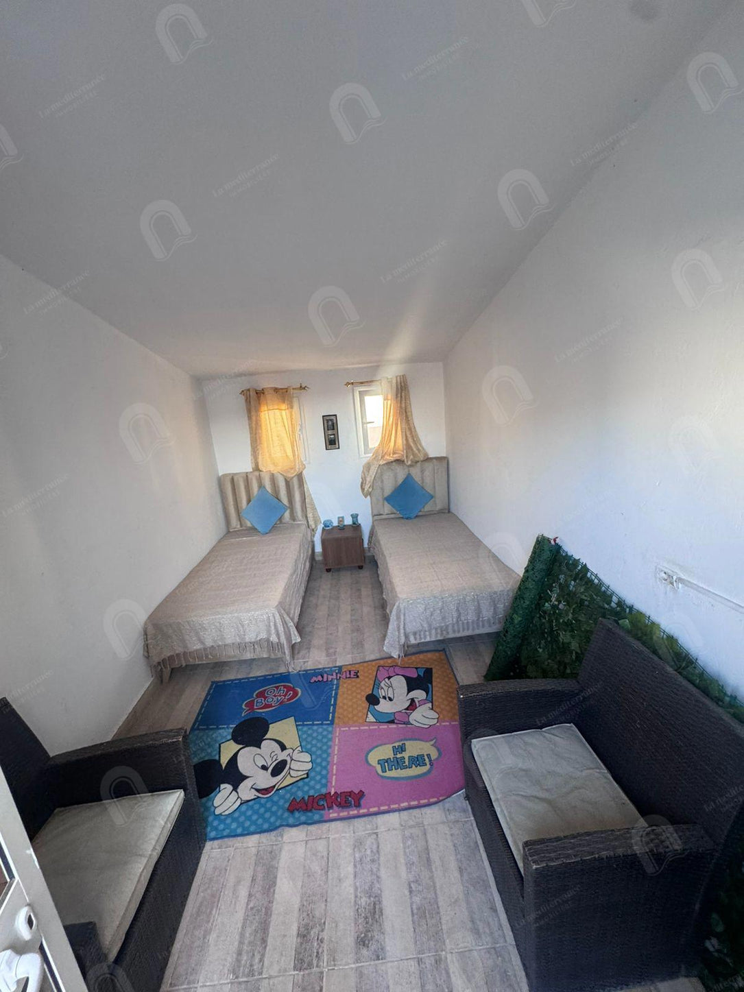 A louer un appartement S+3 hst meublé à denden