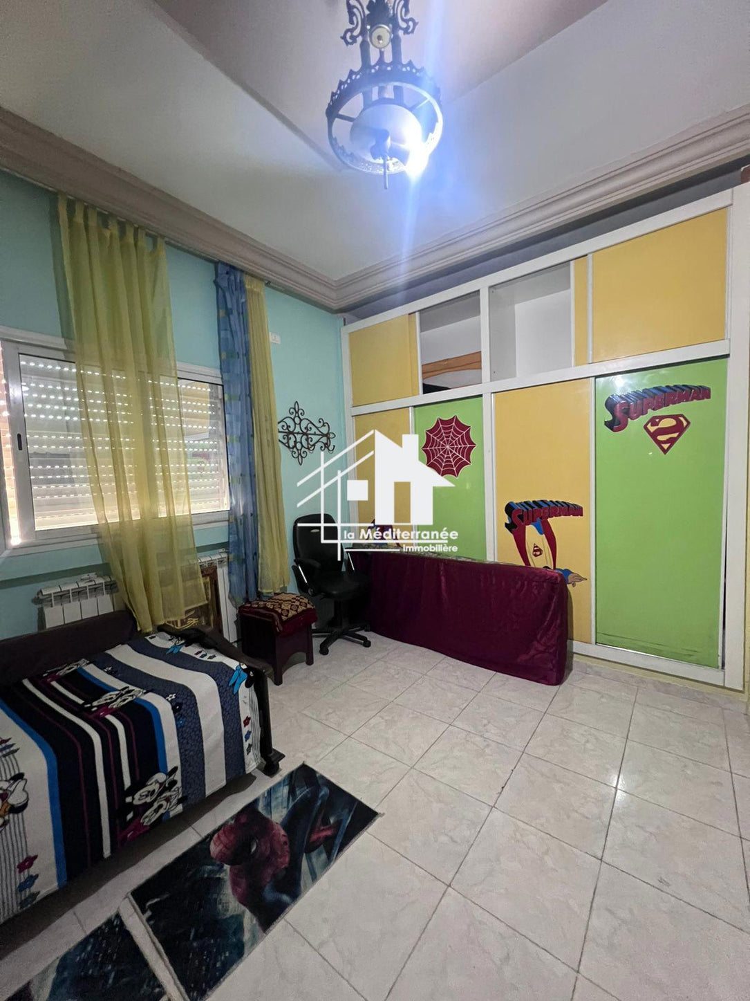 A louer étage de villa S+2 Meublé au Bardo