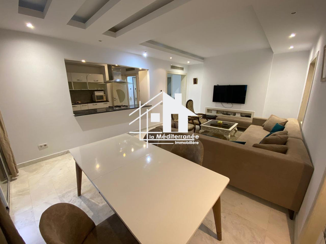 Un appartement S+2 meublé à louer au lac 2