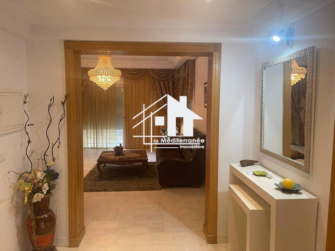 Appartement S+3 avec jardin au RDC aux jardins de carthage