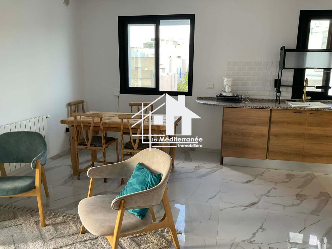 A louer appartement S+2 meublé Hst au bardo