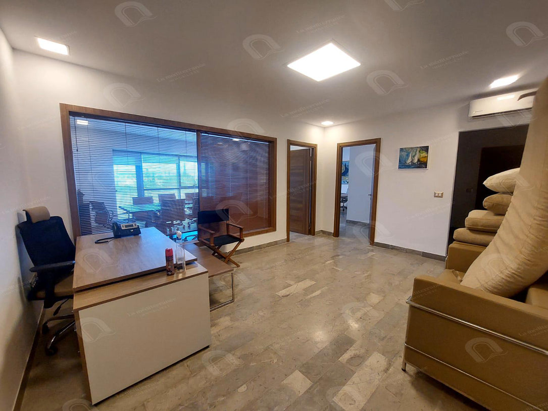 A louer Bureau H2 meublé à la soukra