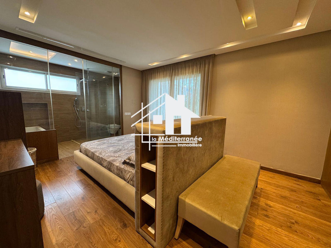 Une magnifique villa S+3 meublé avec jardin