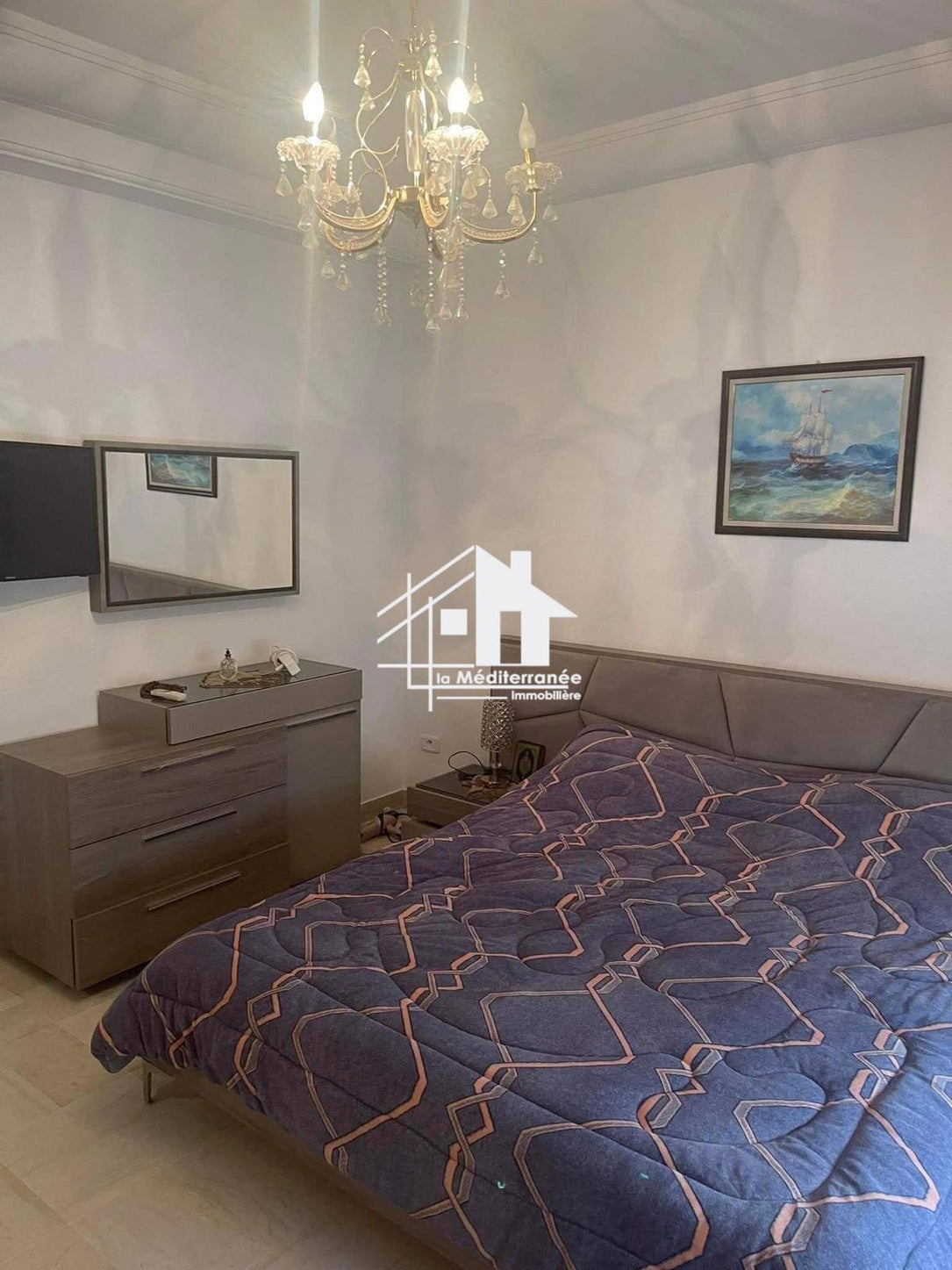 Appartement S+3 avec jardin au RDC aux jardins de carthage