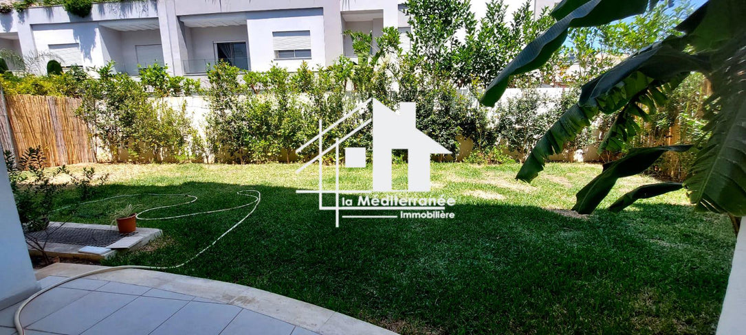 A louer S2 avec jardin à la soukra