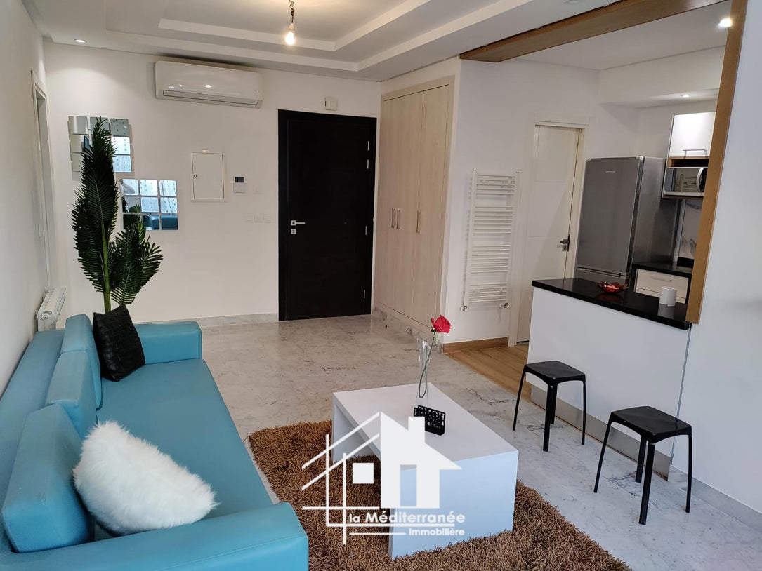 A louer appartement S+1 meublé à la Soukra