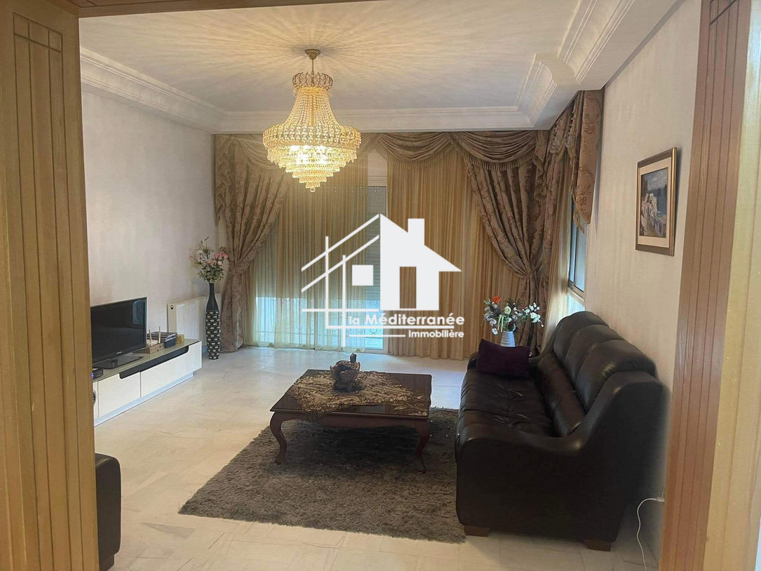 Appartement S+3 avec jardin au RDC aux jardins de carthage