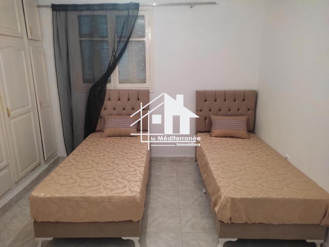 A louer appartement S+2 meublé Rdc à manouba
