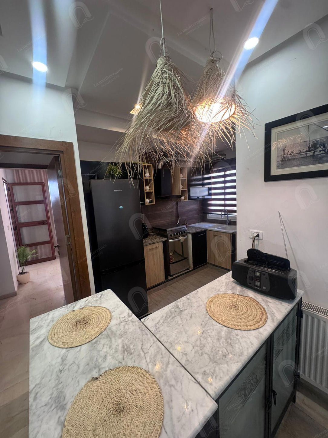A louer un appartement S+3 hst meublé à denden