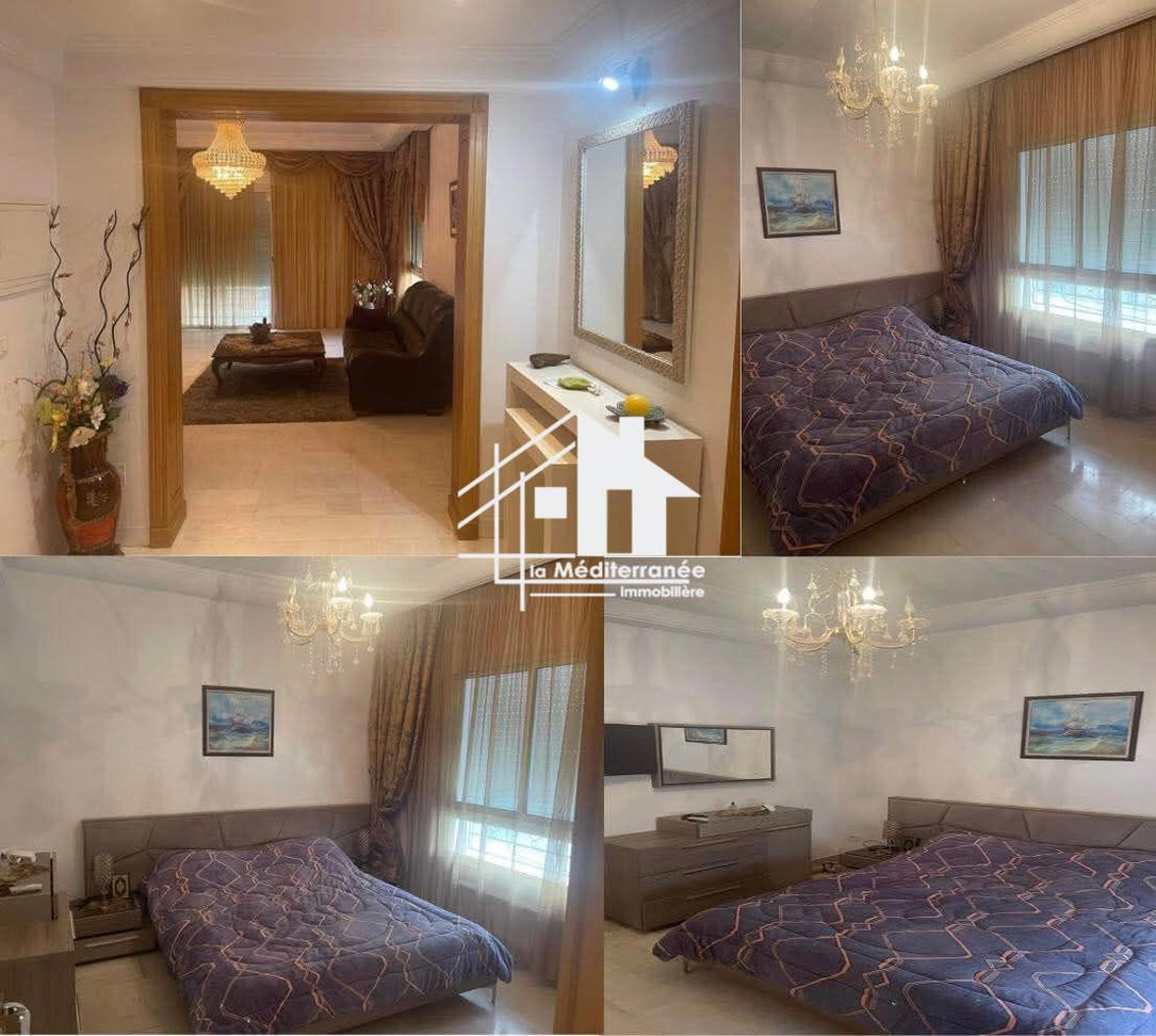 Appartement S+3 avec jardin au RDC aux jardins de carthage