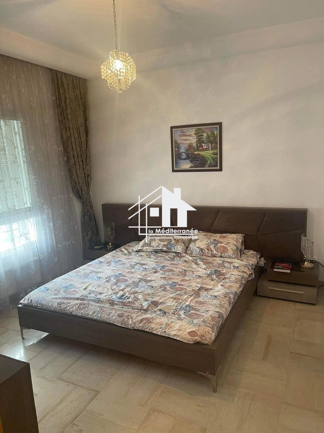 Appartement S+3 avec jardin au RDC aux jardins de carthage