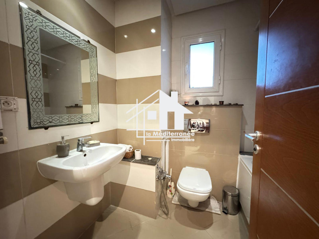 Appartement S+2 meublé  aux jardins de Carthage