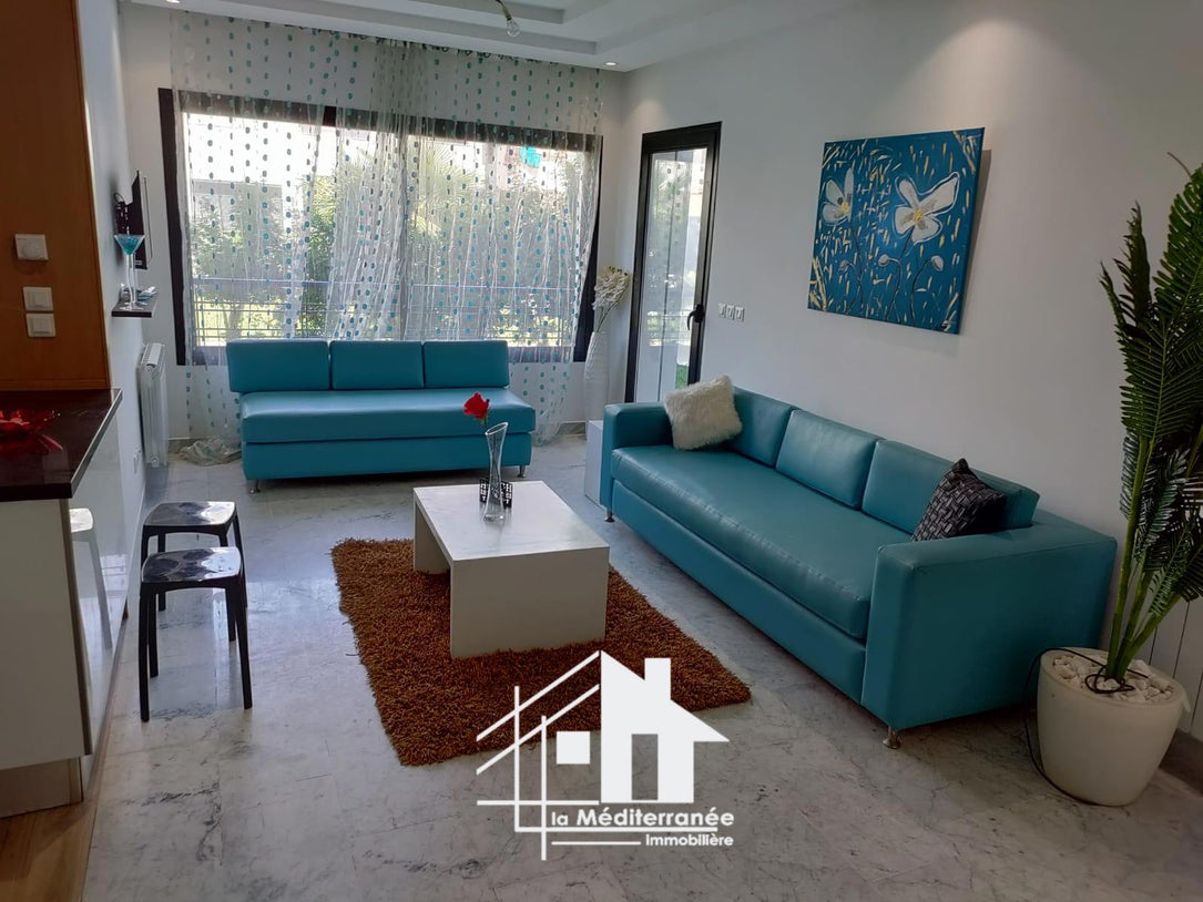 A louer appartement S+1 meublé à la Soukra