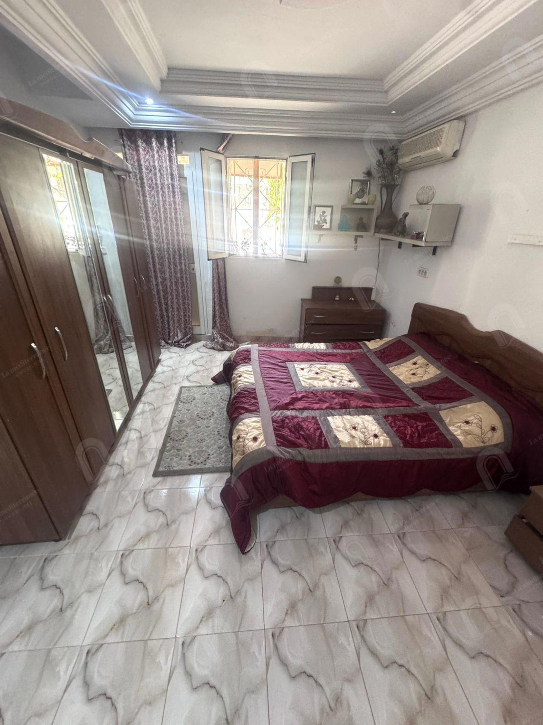 A louer étage de villa S+2 meublé au Bardo