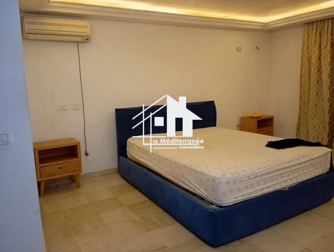 A louer un étage de villa S+2  meublé à denden