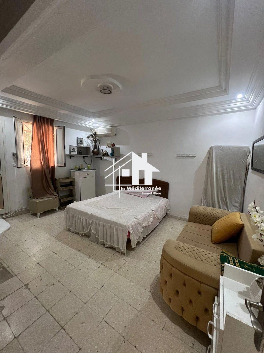 A louer étage de villa S+2 meublé au Bardo
