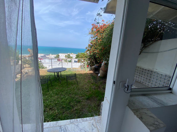 location s+1 meublé vue sur mer avec jardin à la marsa