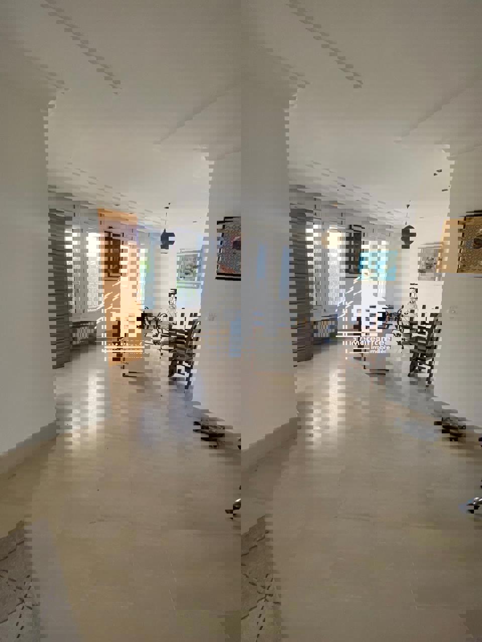 A louer étage de villa S+2 au bardo