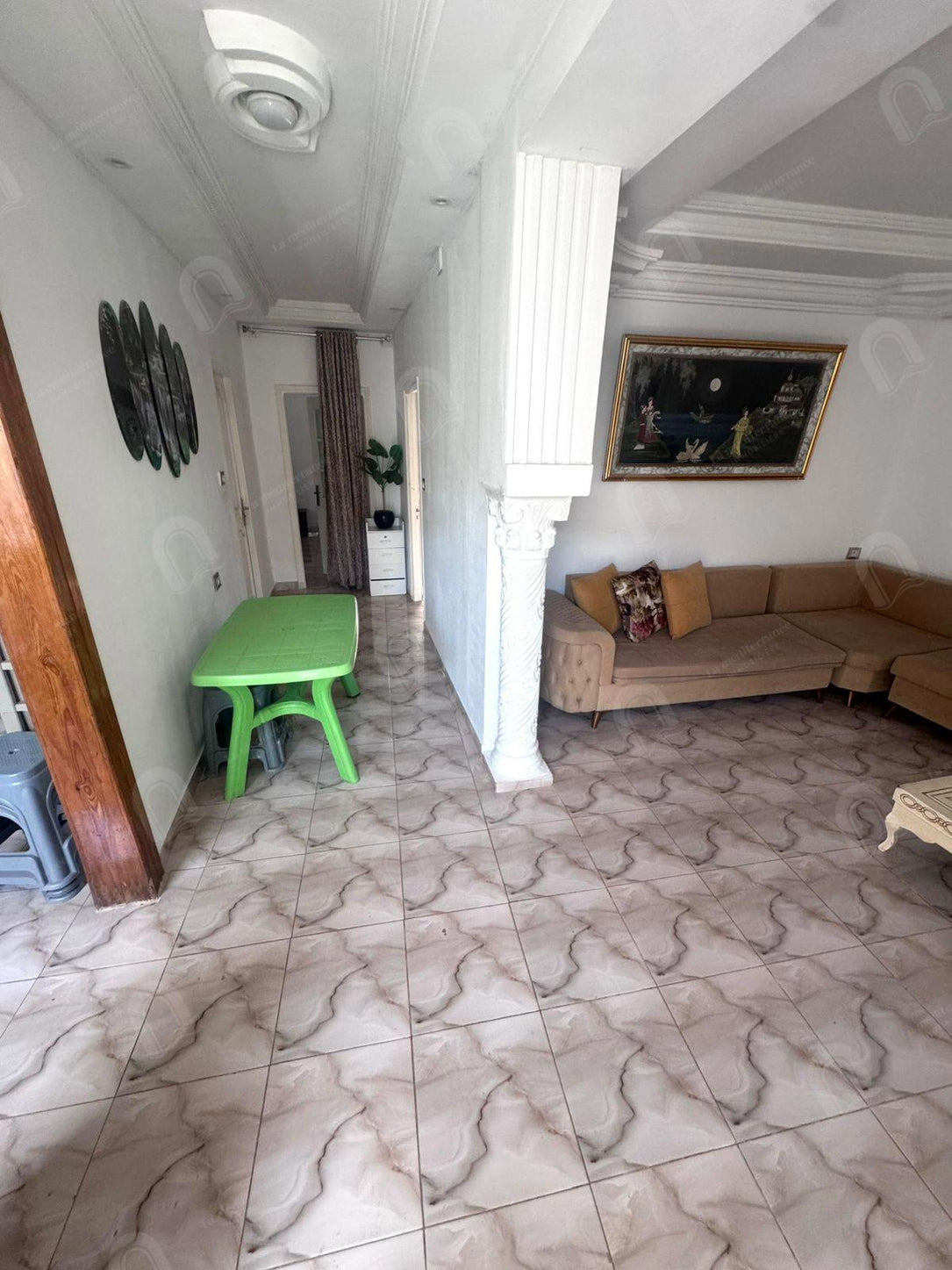 A louer étage de villa S+2 meublé au Bardo