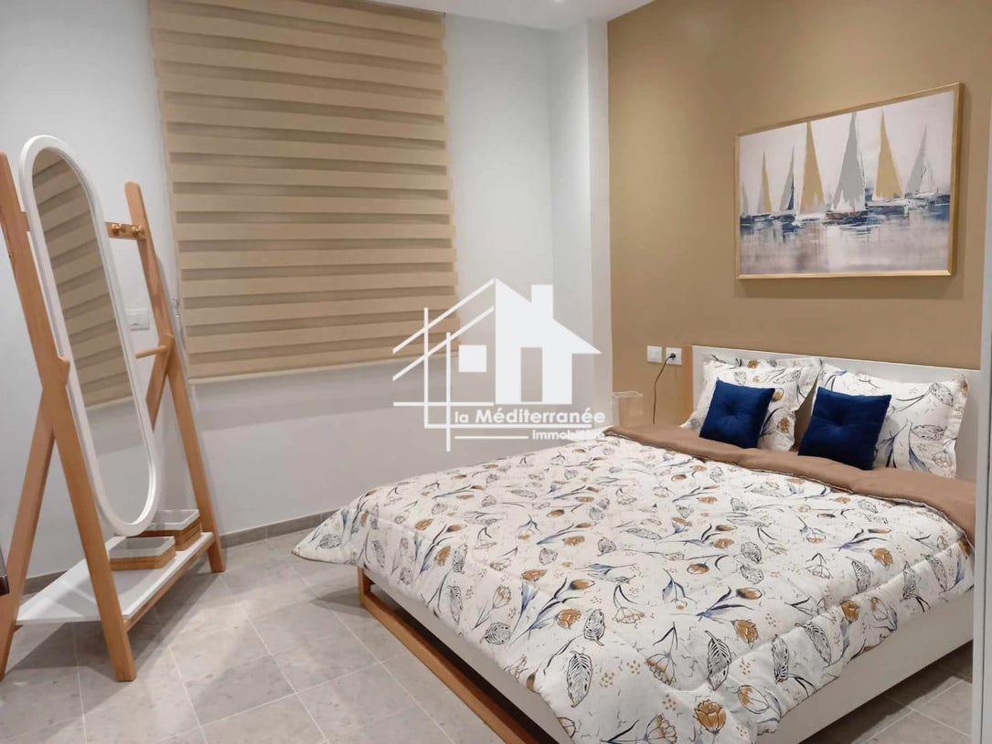 Appartement S+1 jamais habité meublé aux jardin de Carthage