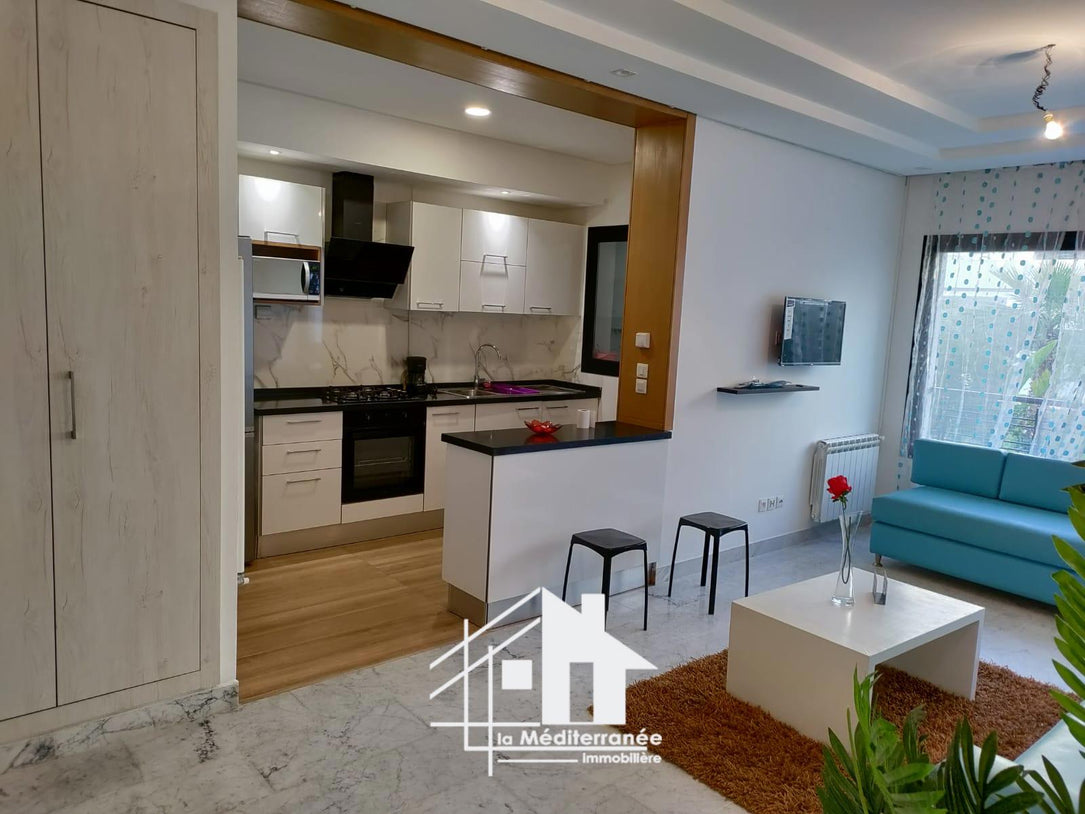 A louer appartement S+1 meublé à la Soukra