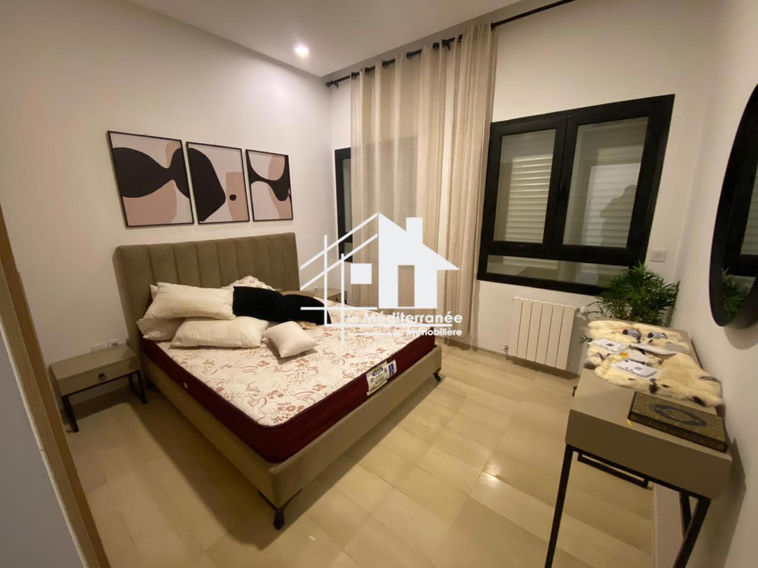 Un appartement S+1 meublé à louer au jardins de Carthage