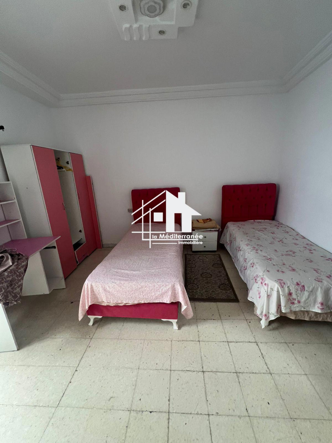 A louer étage de villa S+2 meublé au Bardo