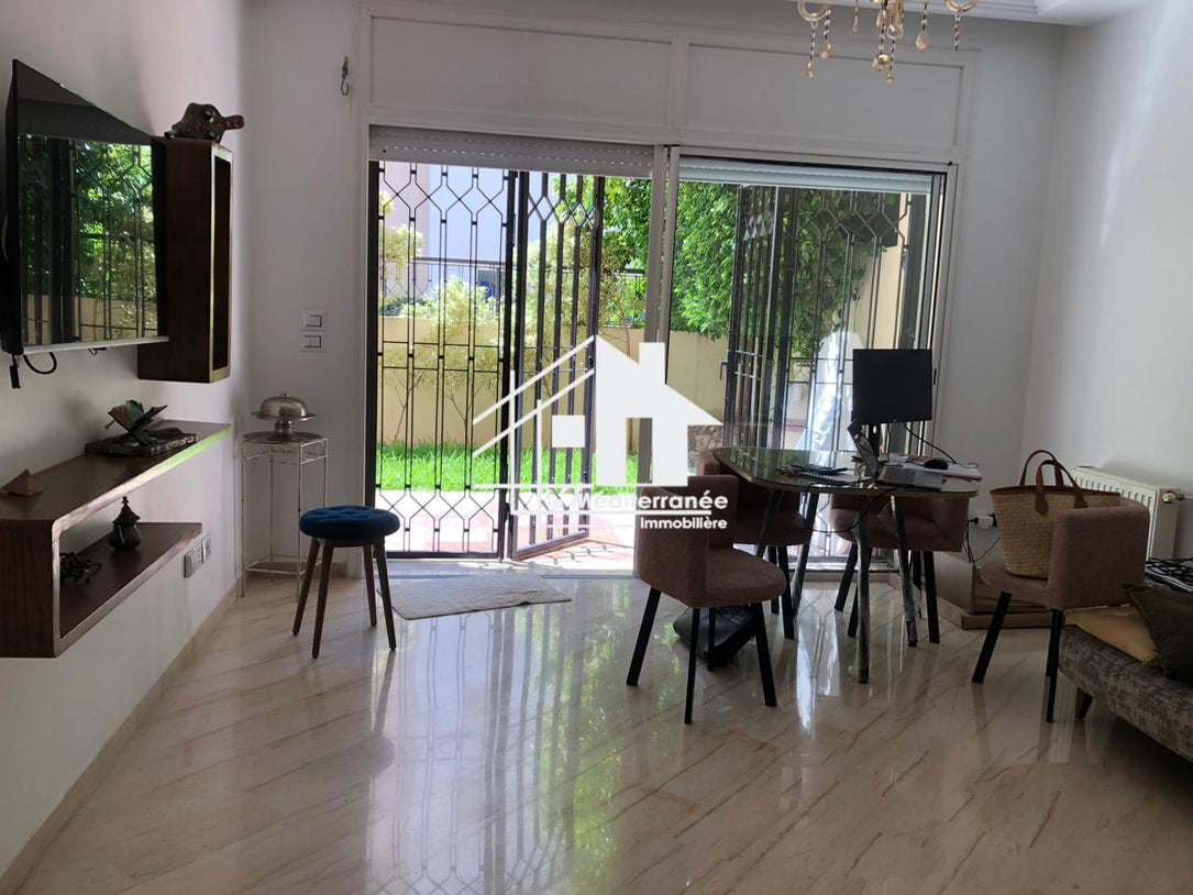 A louer un S+3 avec jardin à l'Aouina