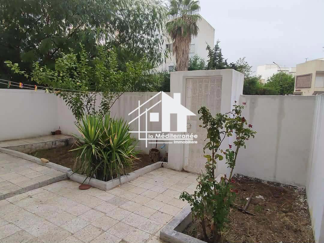 A louer appartement S+2 meublé Rdc à manouba