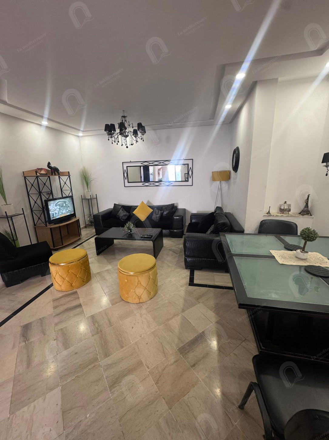 A louer un appartement S+3 hst meublé à denden