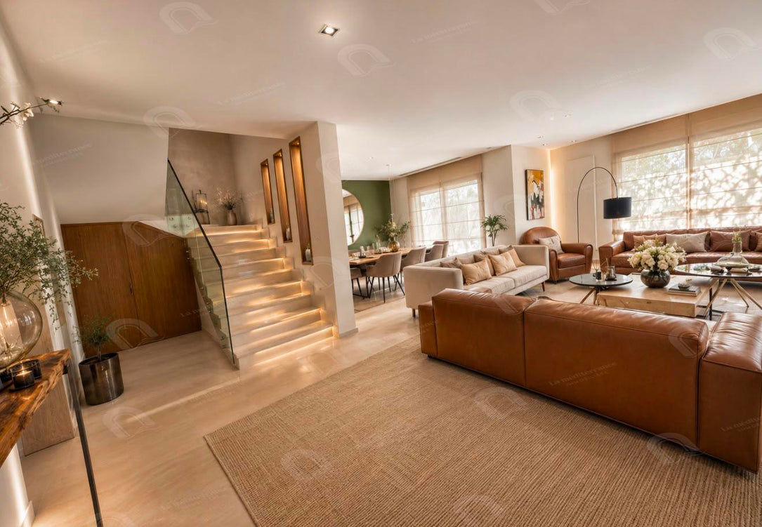 A vendre une villa jumelée avec piscine et jardin
