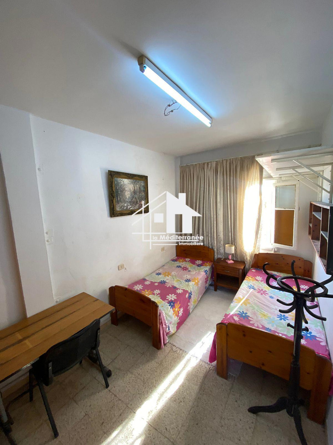 A louer étage de villa S+1 meublé au Bardo