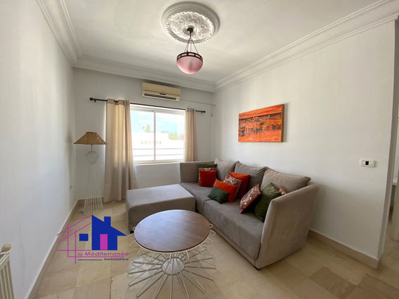 A louer un appartement S+2 meublé à la Marsa