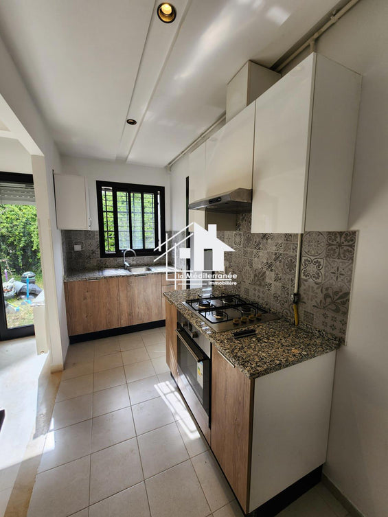 A louer S1 avec jardin à la soukra